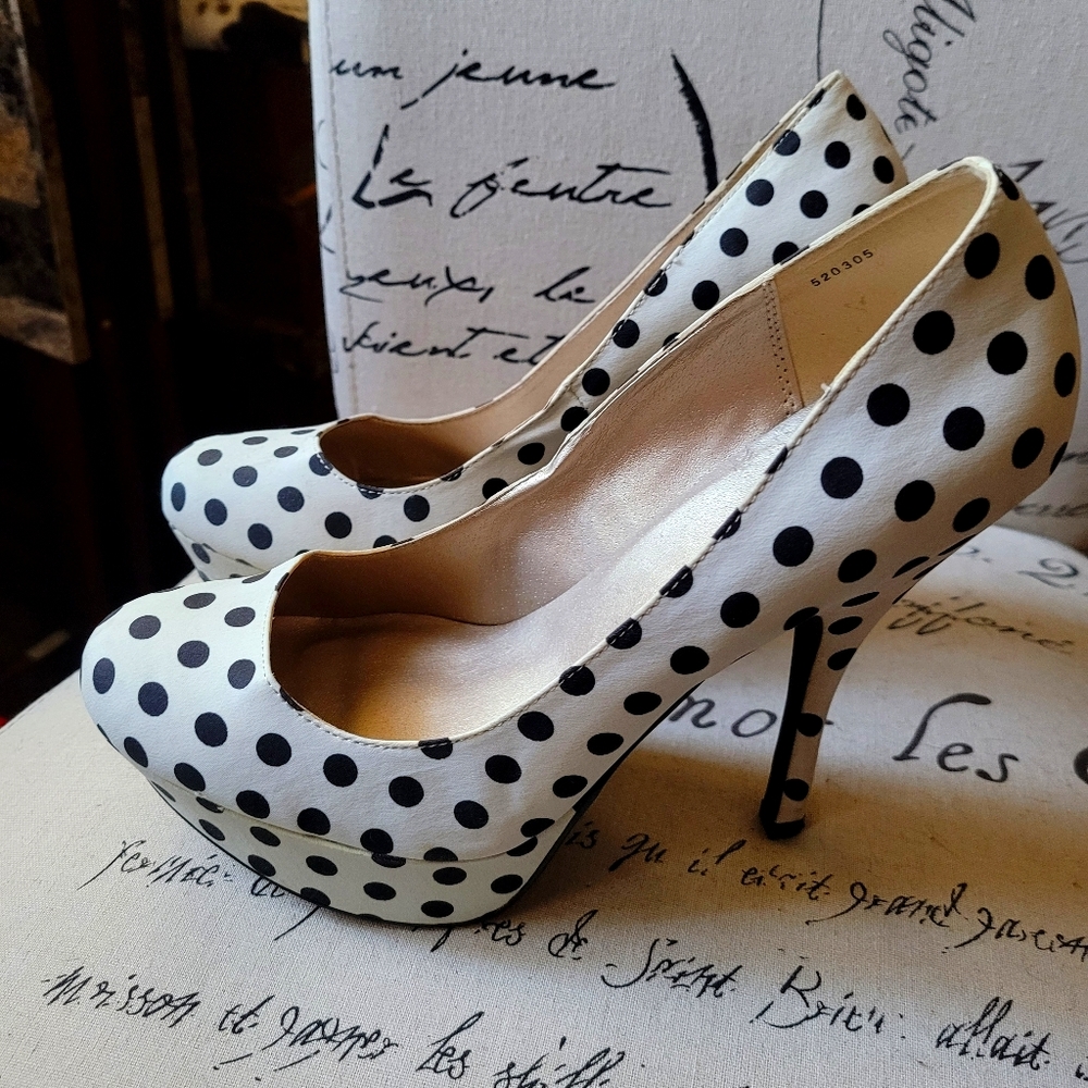 Charlotte Russe Polka Dot Heels